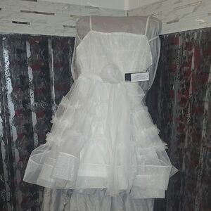 Elegant White Kids Dress